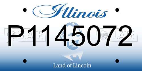 P1145072 Illinois License Plate