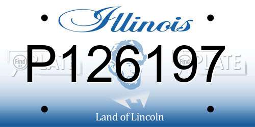 P126197 Illinois License Plate