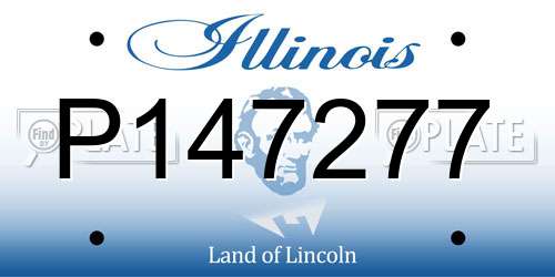 P147277 Illinois License Plate