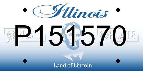 P151570 Illinois License Plate