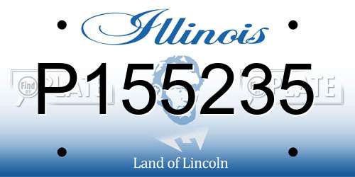 P155235 Illinois License Plate