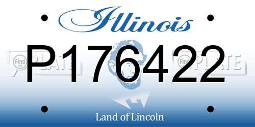 P176422 Illinois License Plate