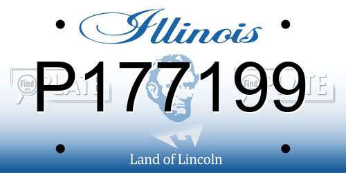 P177199 Illinois License Plate