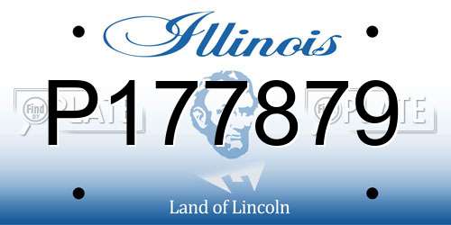 P177879 Illinois License Plate