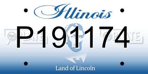 P191174 Illinois License Plate