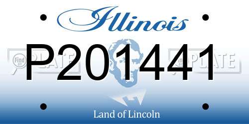 P201441 Illinois License Plate