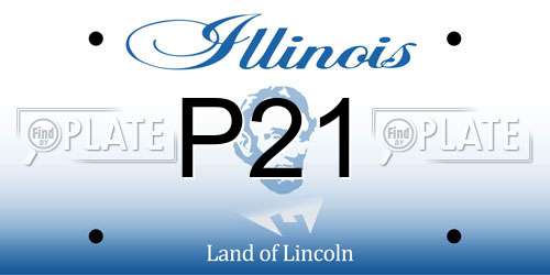 P21 Illinois License Plate