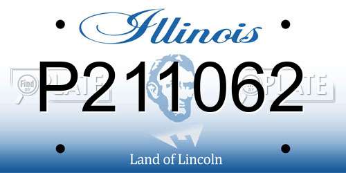 P211062 Illinois License Plate