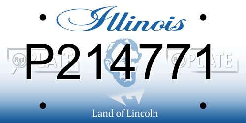 P214771 Illinois License Plate