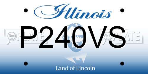 P240VS Illinois License Plate