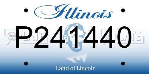 P241440 Illinois License Plate