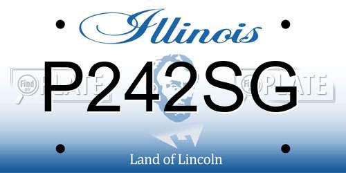 P242SG Illinois License Plate