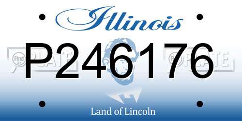 P246176 Illinois License Plate