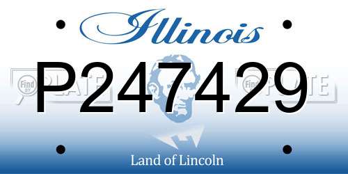P247429 Illinois License Plate