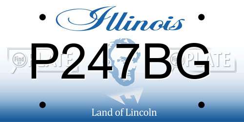 P247BG Illinois License Plate
