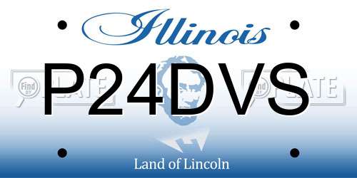 P24DVS Illinois License Plate