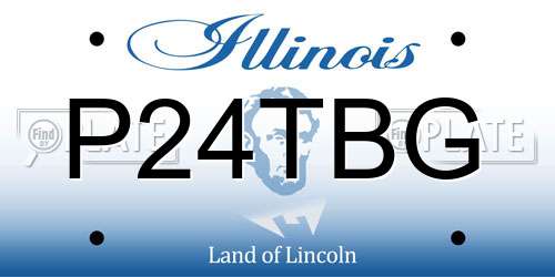 P24TBG Illinois License Plate