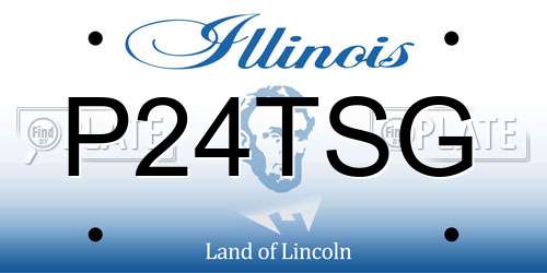P24TSG Illinois License Plate