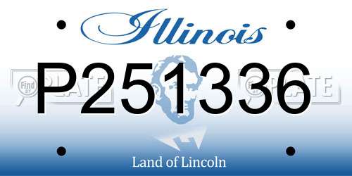 P251336 Illinois License Plate