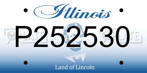 P252530 Illinois License Plate