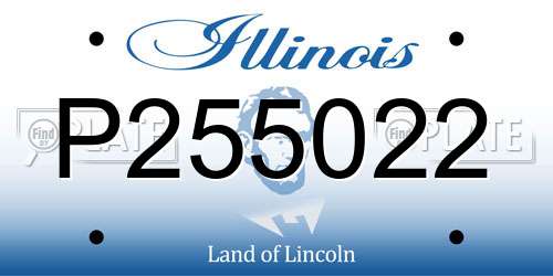 P255022 Illinois License Plate