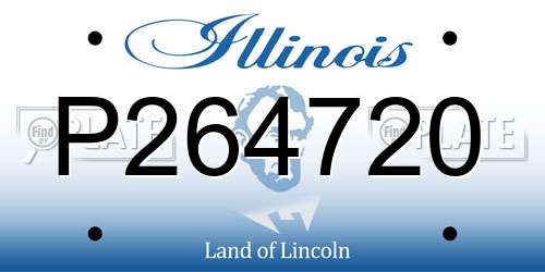 P264720 Illinois License Plate