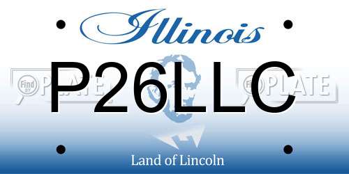P26LLC Illinois License Plate