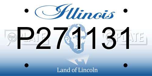 P271131 Illinois License Plate