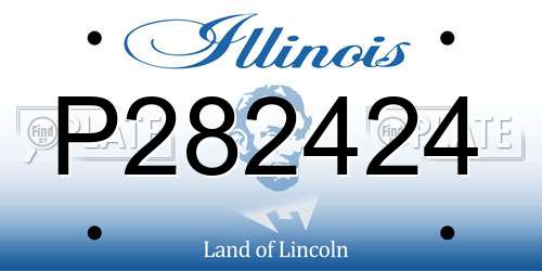 P282424 Illinois License Plate