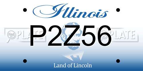 P2Z56 Illinois License Plate