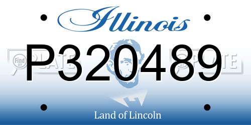 P320489 Illinois License Plate