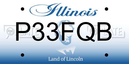 P33FQB Illinois License Plate