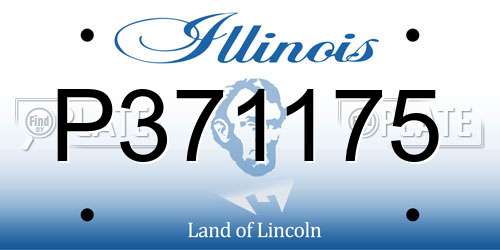 P371175 Illinois License Plate