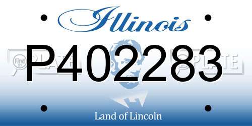 P402283 Illinois License Plate