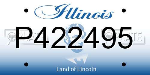 P422495 Illinois License Plate
