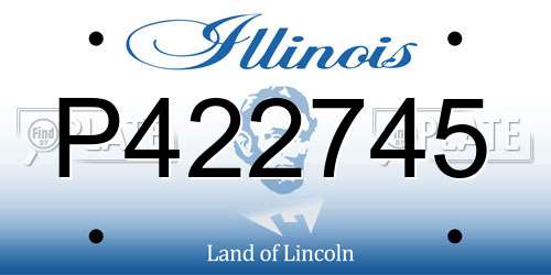 P422745 Illinois License Plate