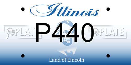 P440 Illinois License Plate