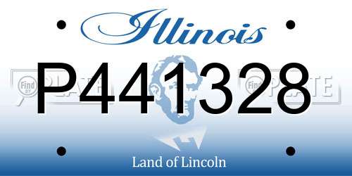 P441328 Illinois License Plate