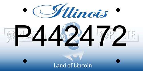 P442472 Illinois License Plate