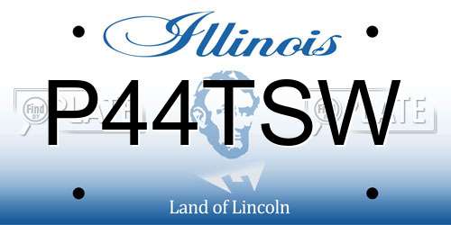P44TSW Illinois License Plate