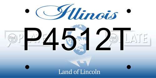 P4512T Illinois License Plate