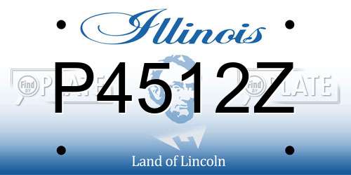 P4512Z Illinois License Plate