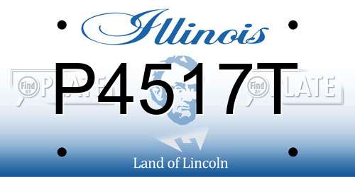 P4517T Illinois License Plate