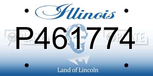 P461774 Illinois License Plate