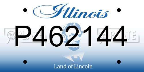 P462144 Illinois License Plate