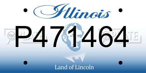 P471464 Illinois License Plate