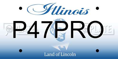 P47PRO Illinois License Plate