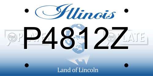 P4812Z Illinois License Plate