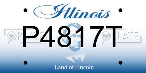 P4817T Illinois License Plate