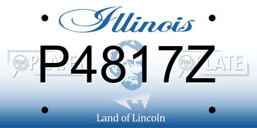P4817Z Illinois License Plate